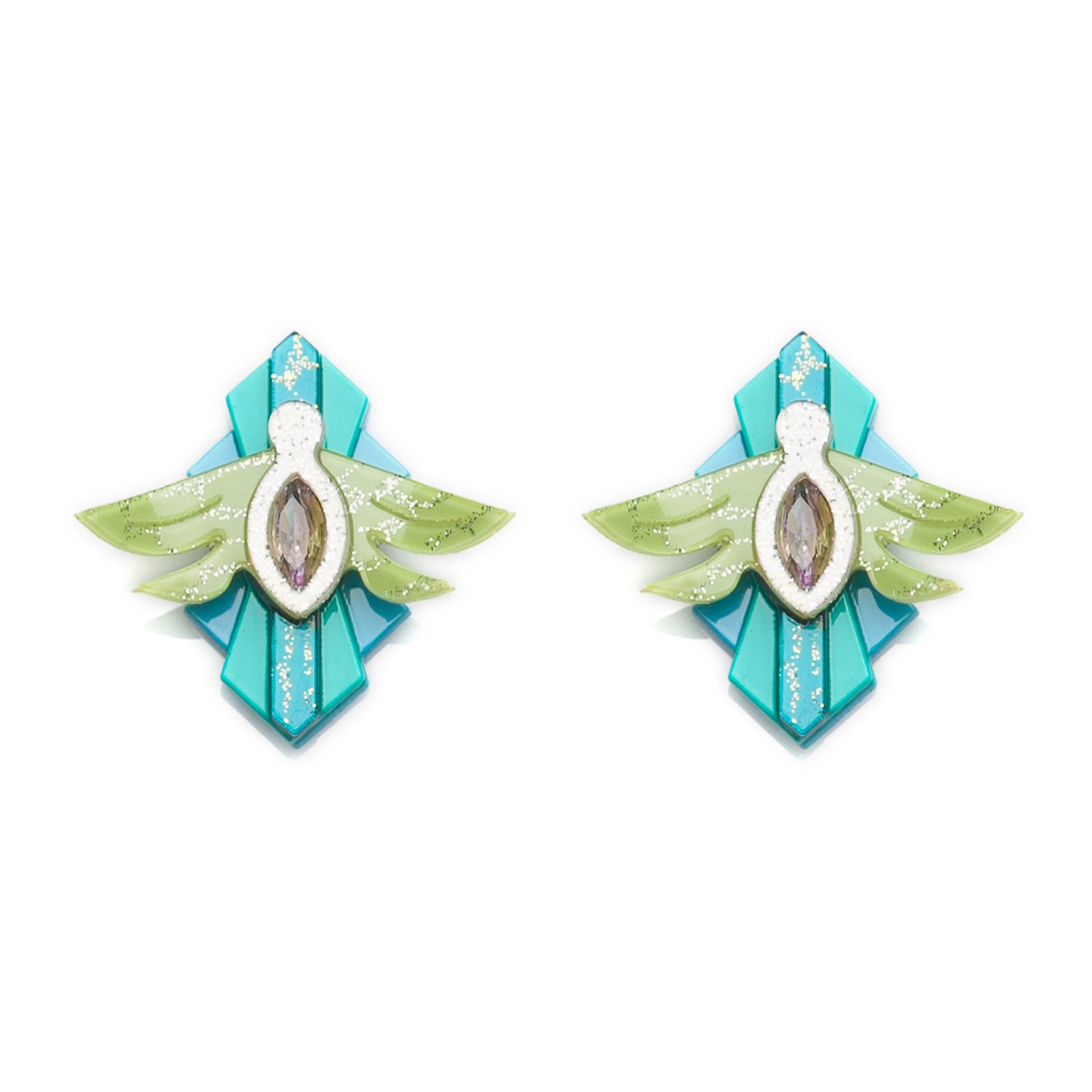 pendientes abejita verde web