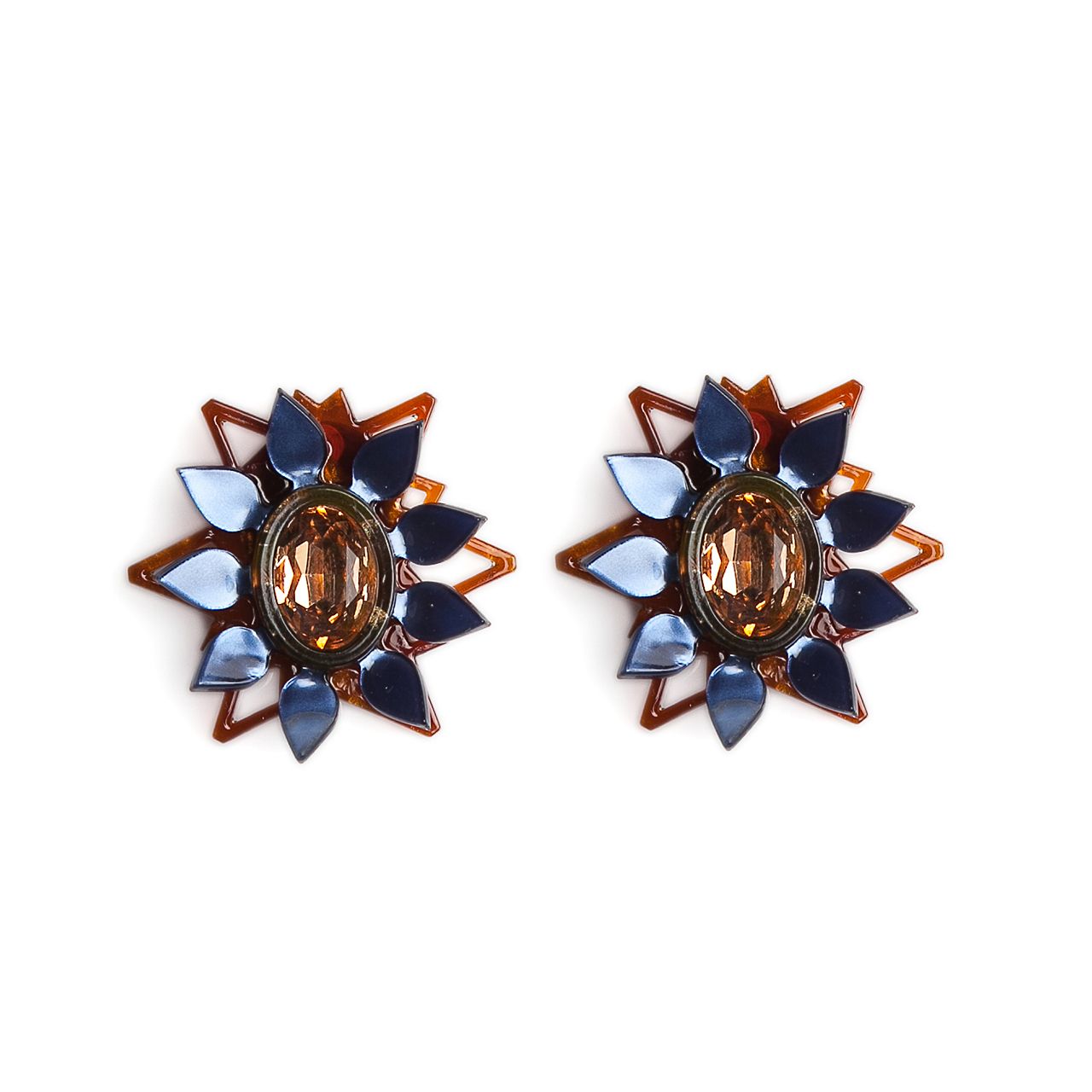 pendientes solecito azul