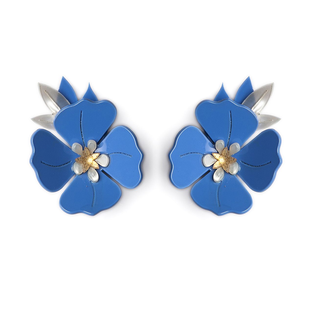 pendientes amapola blue jeans