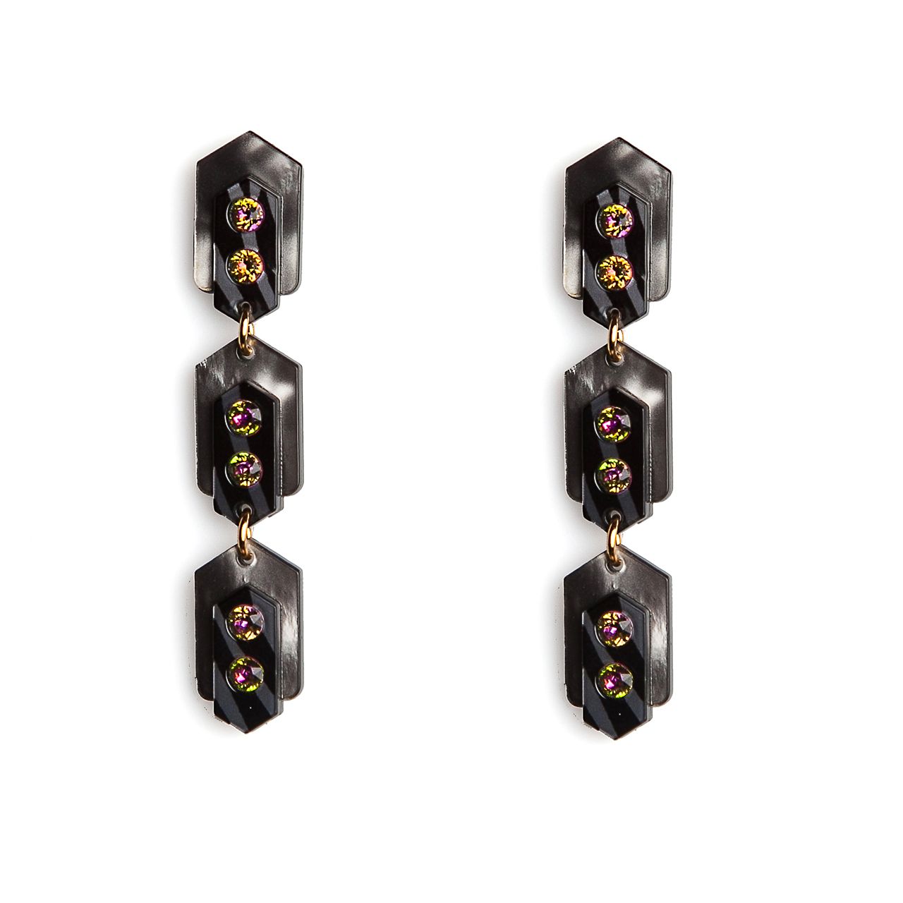 pendientes isabel gris