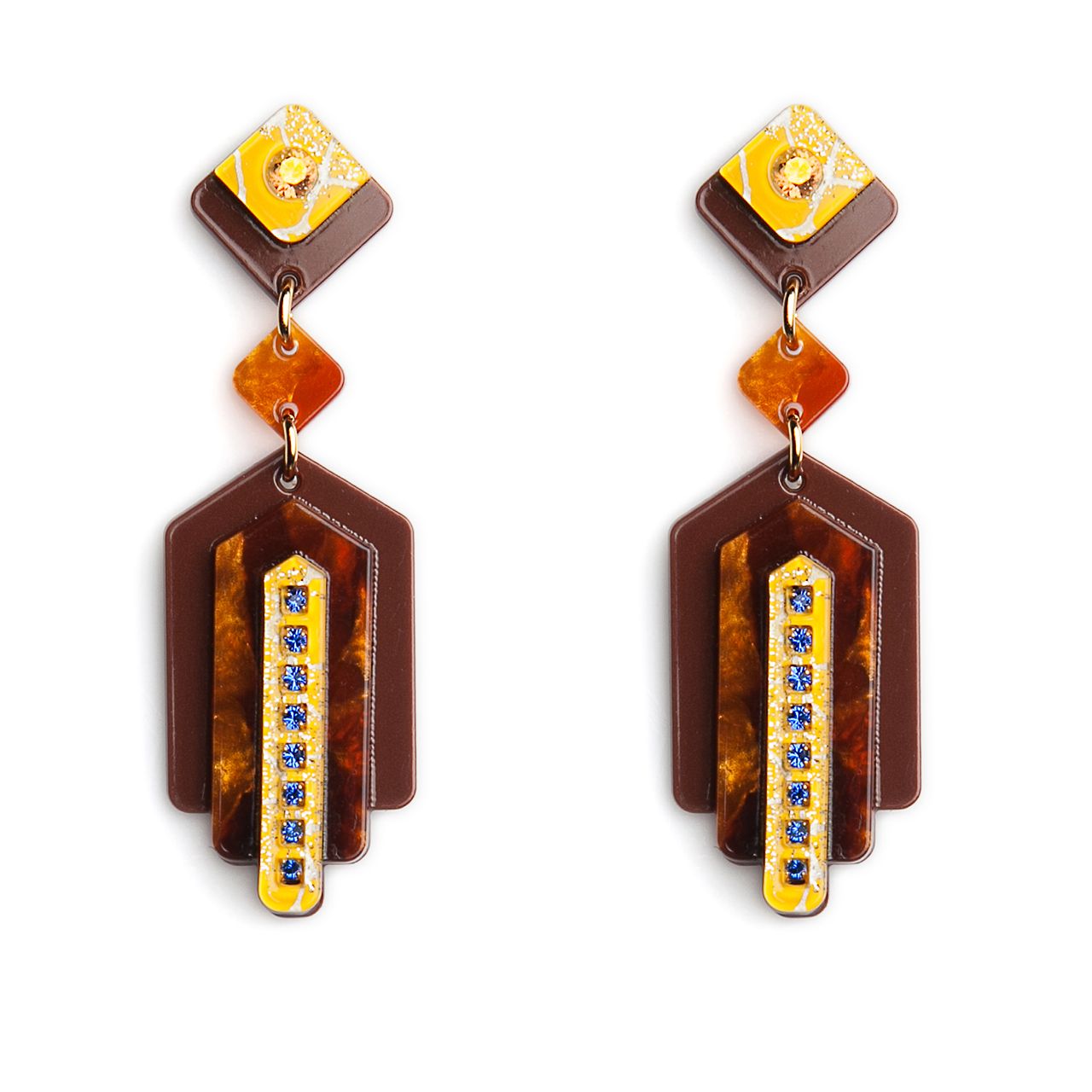 pendientes lola marron