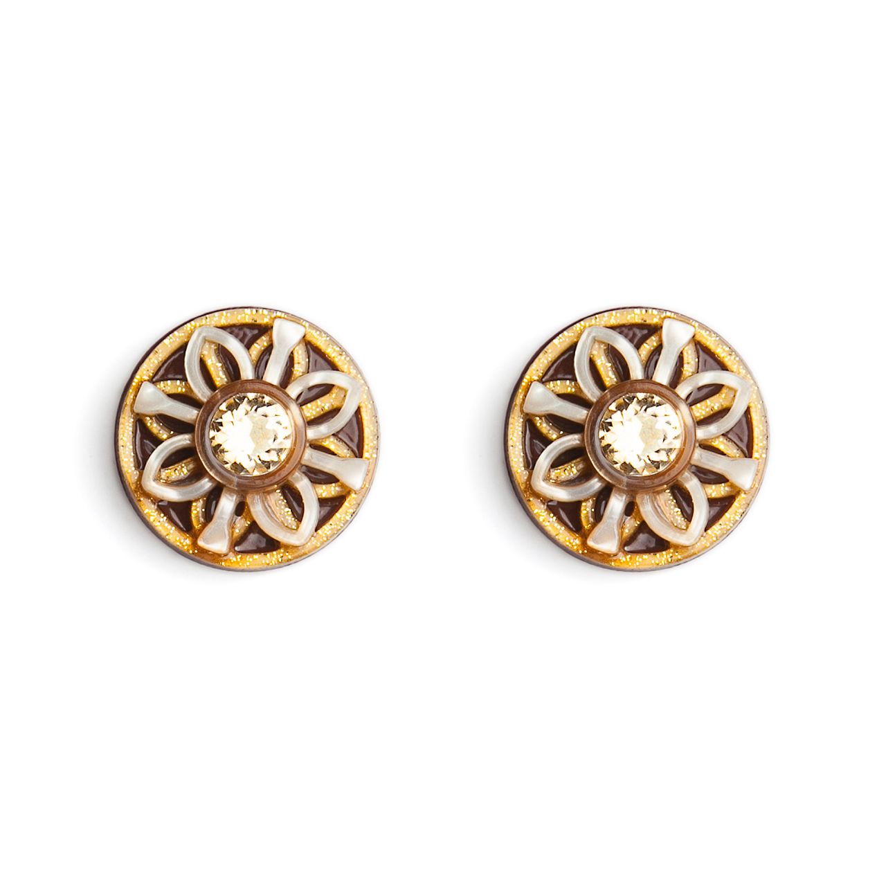 pendientes sirena dorado