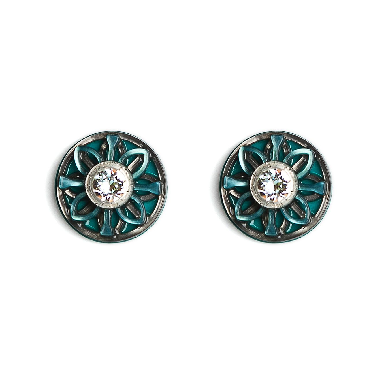 pendientes sirena verde